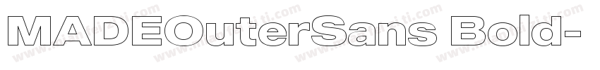 MADEOuterSans Bold字体转换